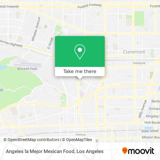 Angeles la Mejor Mexican Food map