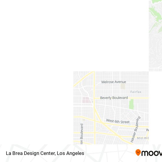 La Brea Design Center map