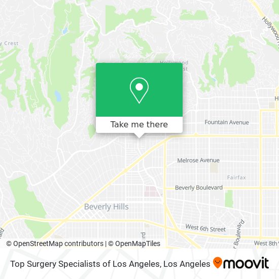 Top Surgery Specialists of Los Angeles map