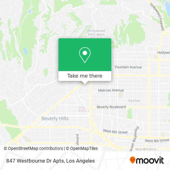 847 Westbourne Dr Apts map