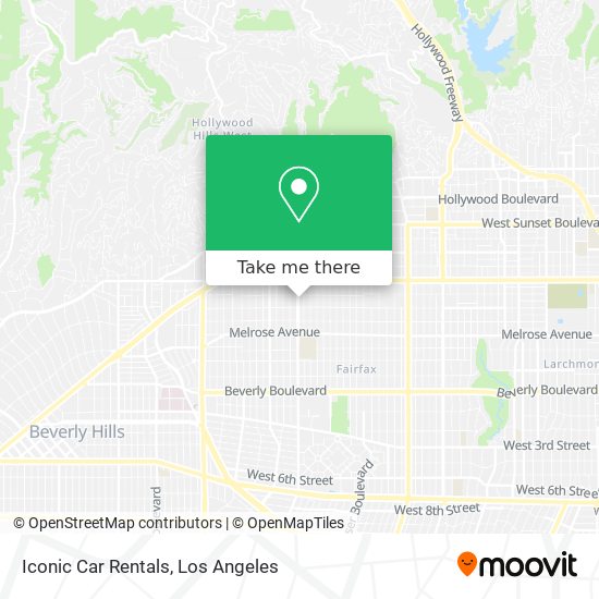 Iconic Car Rentals map