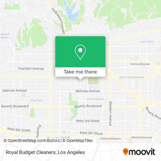 Royal Budget Cleaners map