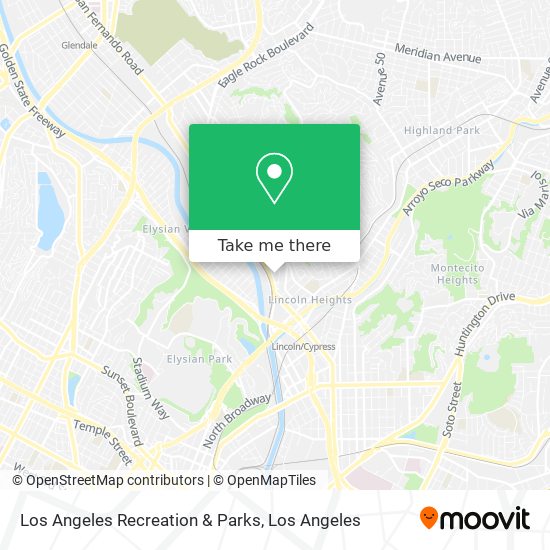 Mapa de Los Angeles Recreation & Parks