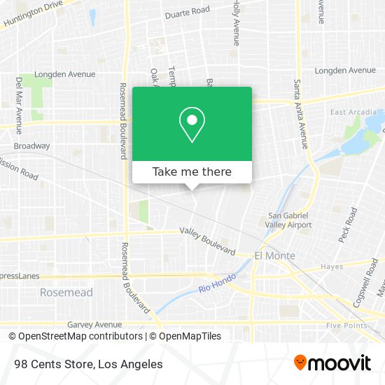 98 Cents Store map