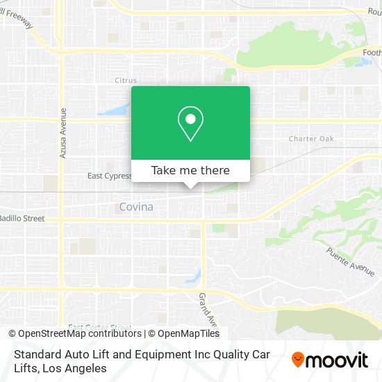 Standard Auto Lift and Equipment Inc Quality Car Lifts map