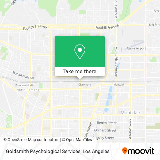 Goldsmith Psychological Services map