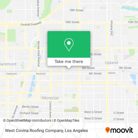 Mapa de West Covina Roofing Company