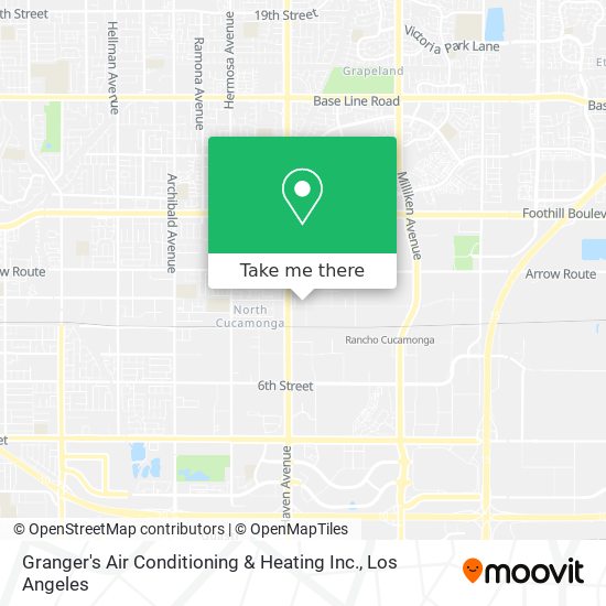 Granger's Air Conditioning & Heating Inc. map