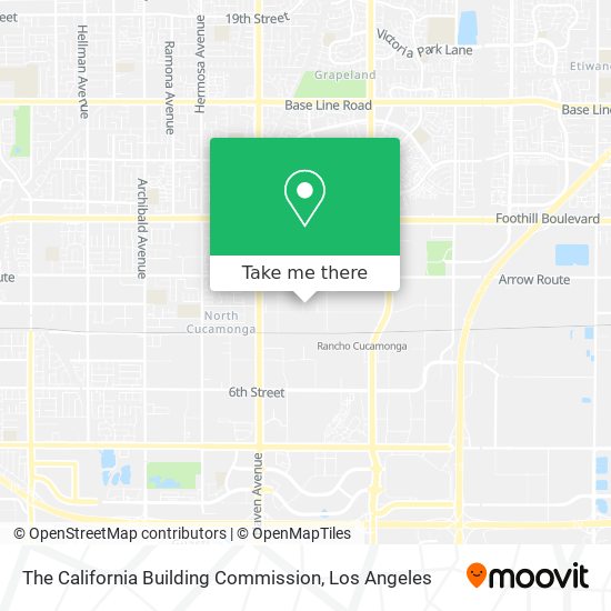The California Building Commission map