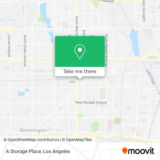 A Storage Place map