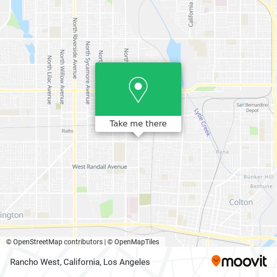 Rancho West, California map