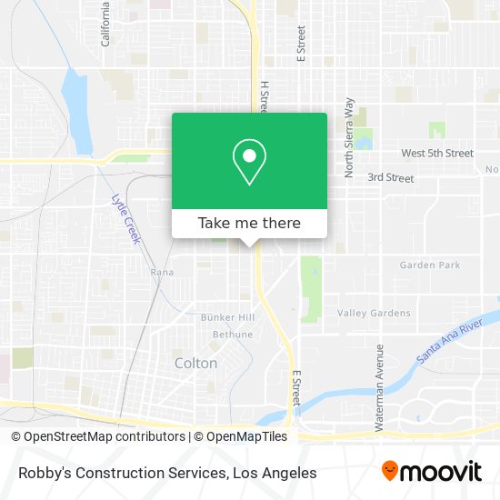 Robby's Construction Services map