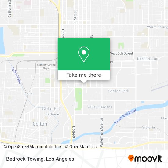 Bedrock Towing map