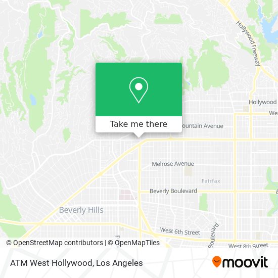 ATM West Hollywood map