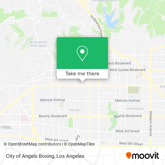 City of Angels Boxing map