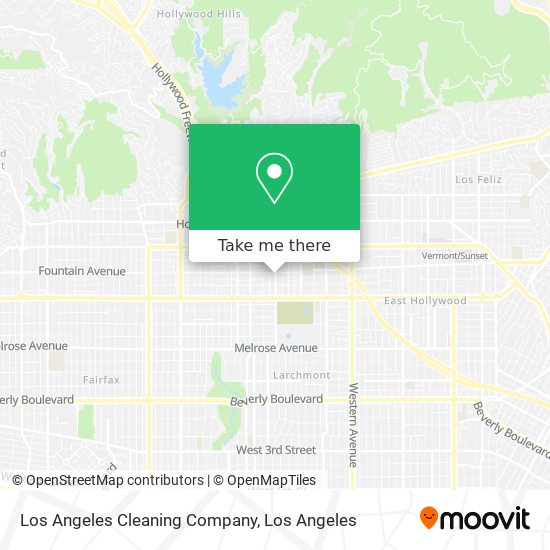 Mapa de Los Angeles Cleaning Company