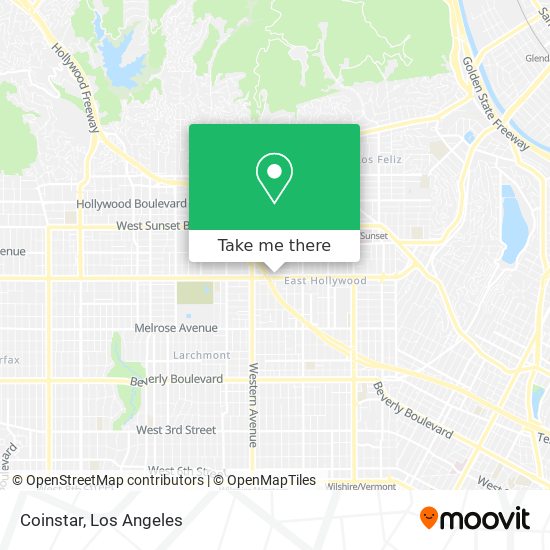 Coinstar map