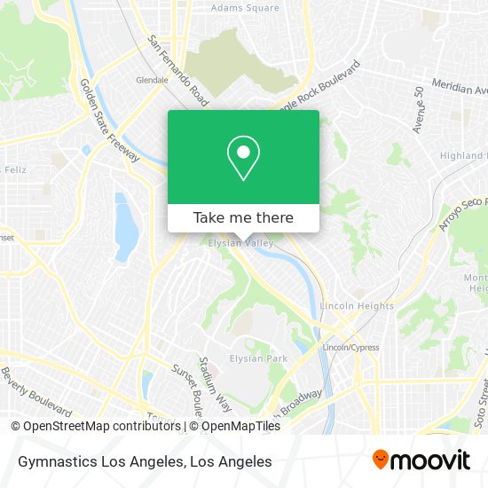 Mapa de Gymnastics Los Angeles