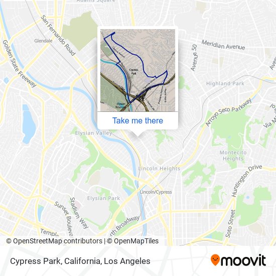 Mapa de Cypress Park, California