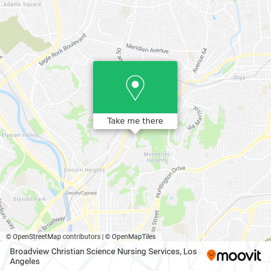 Broadview Christian Science Nursing Services map
