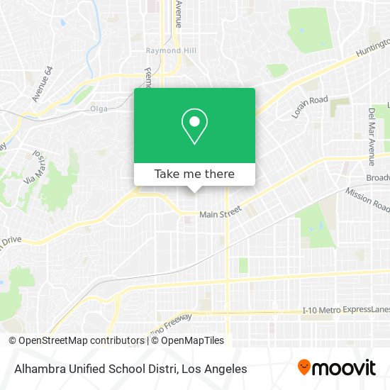 Alhambra Unified School Distri map