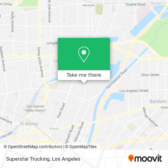 Mapa de Superstar Trucking