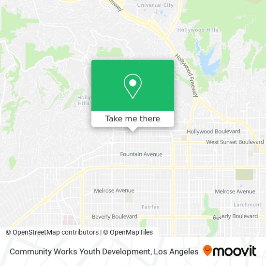 Mapa de Community Works Youth Development