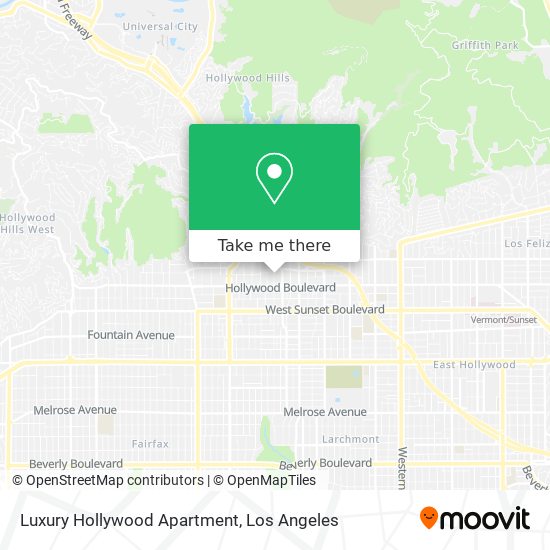 Luxury Hollywood Apartment map