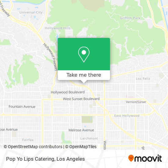 Pop Yo Lips Catering map