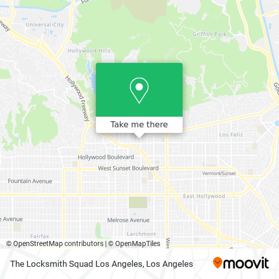 Mapa de The Locksmith Squad Los Angeles