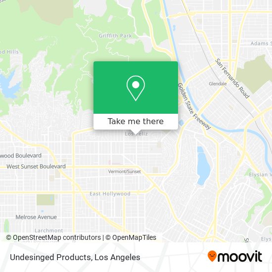 Undesinged Products map