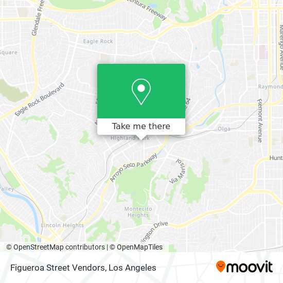 Figueroa Street Vendors map