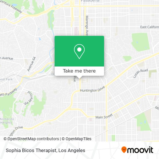 Sophia Bicos Therapist map