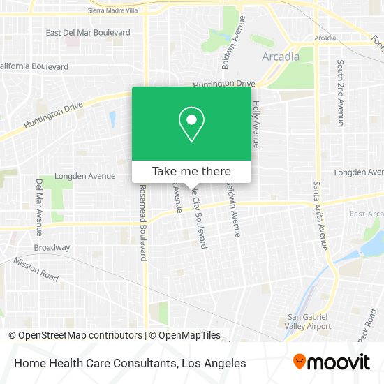 Home Health Care Consultants map