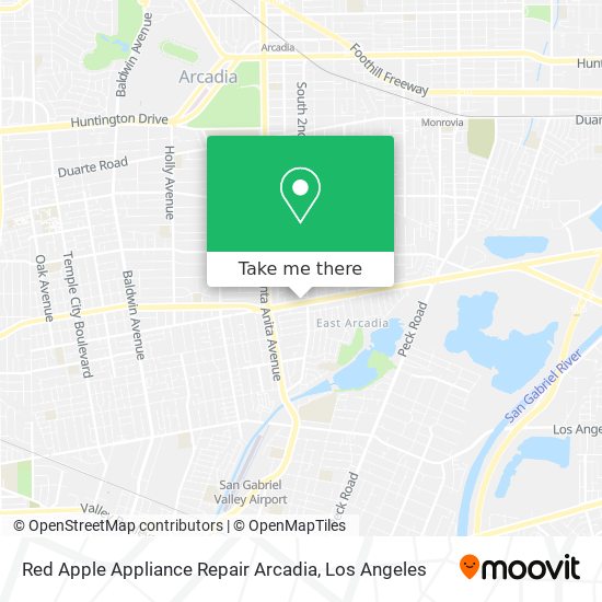 Mapa de Red Apple Appliance Repair Arcadia