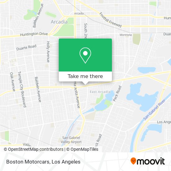 Boston Motorcars map