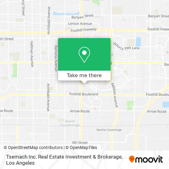 Mapa de Tsemach Inc. Real Estate Investment & Brokerage