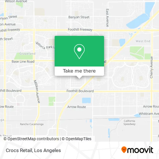 Crocs Retail map