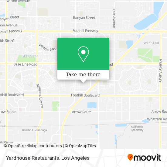 Yardhouse Restaurants map