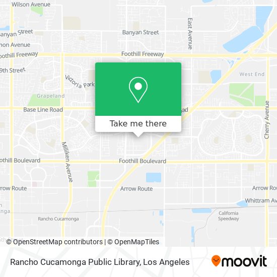 Rancho Cucamonga Public Library map