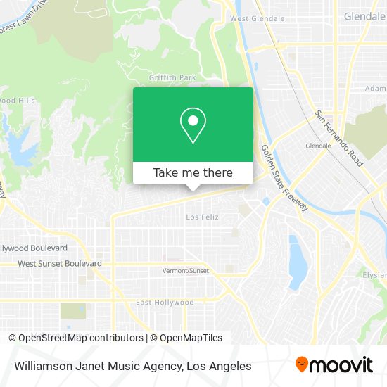 Mapa de Williamson Janet Music Agency
