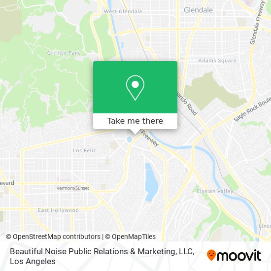 Mapa de Beautiful Noise Public Relations & Marketing, LLC