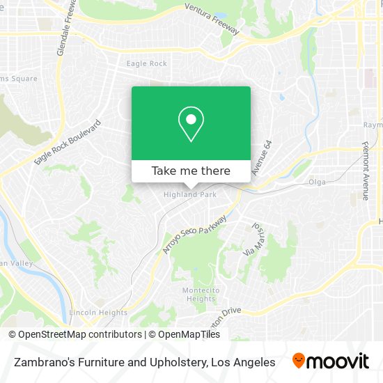 Zambrano's Furniture and Upholstery map