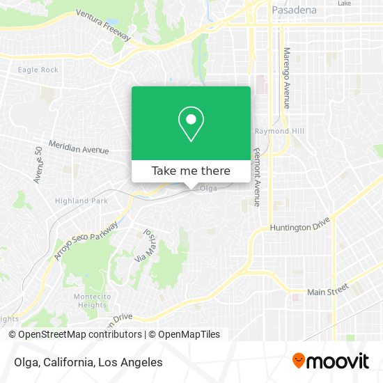 Mapa de Olga, California