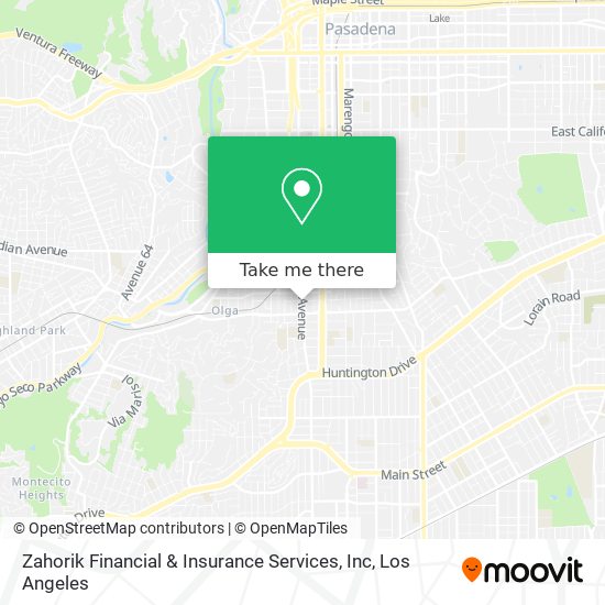 Mapa de Zahorik Financial & Insurance Services, Inc