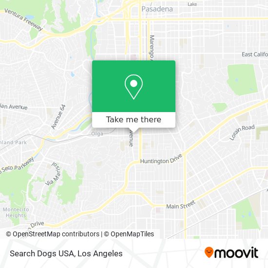 Search Dogs USA map