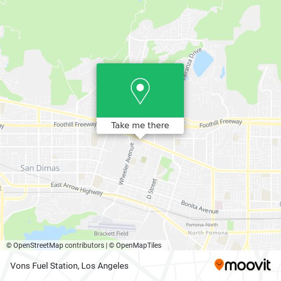 Vons Fuel Station map