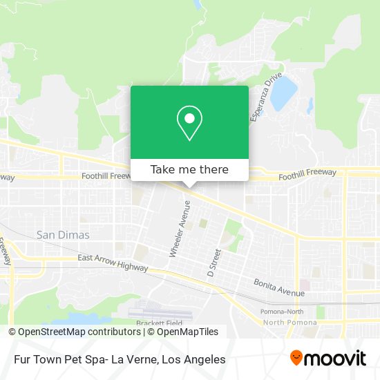 Mapa de Fur Town Pet Spa- La Verne