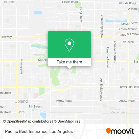 Pacific Best Insurance map