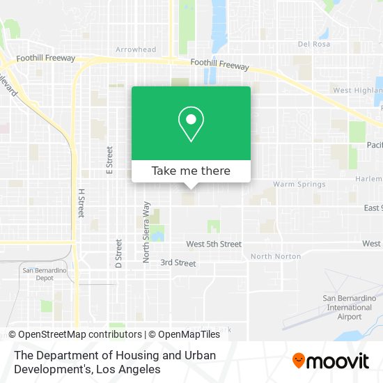 Mapa de The Department of Housing and Urban Development's